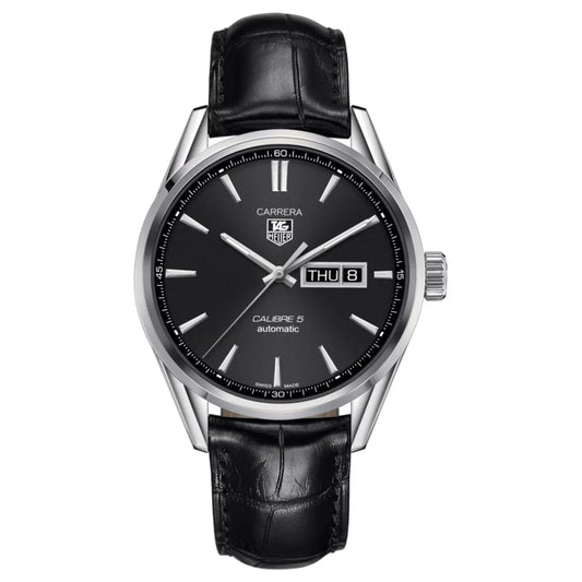 Classic Careera Day-Date Watch with Leather Strap – Elegant Dial