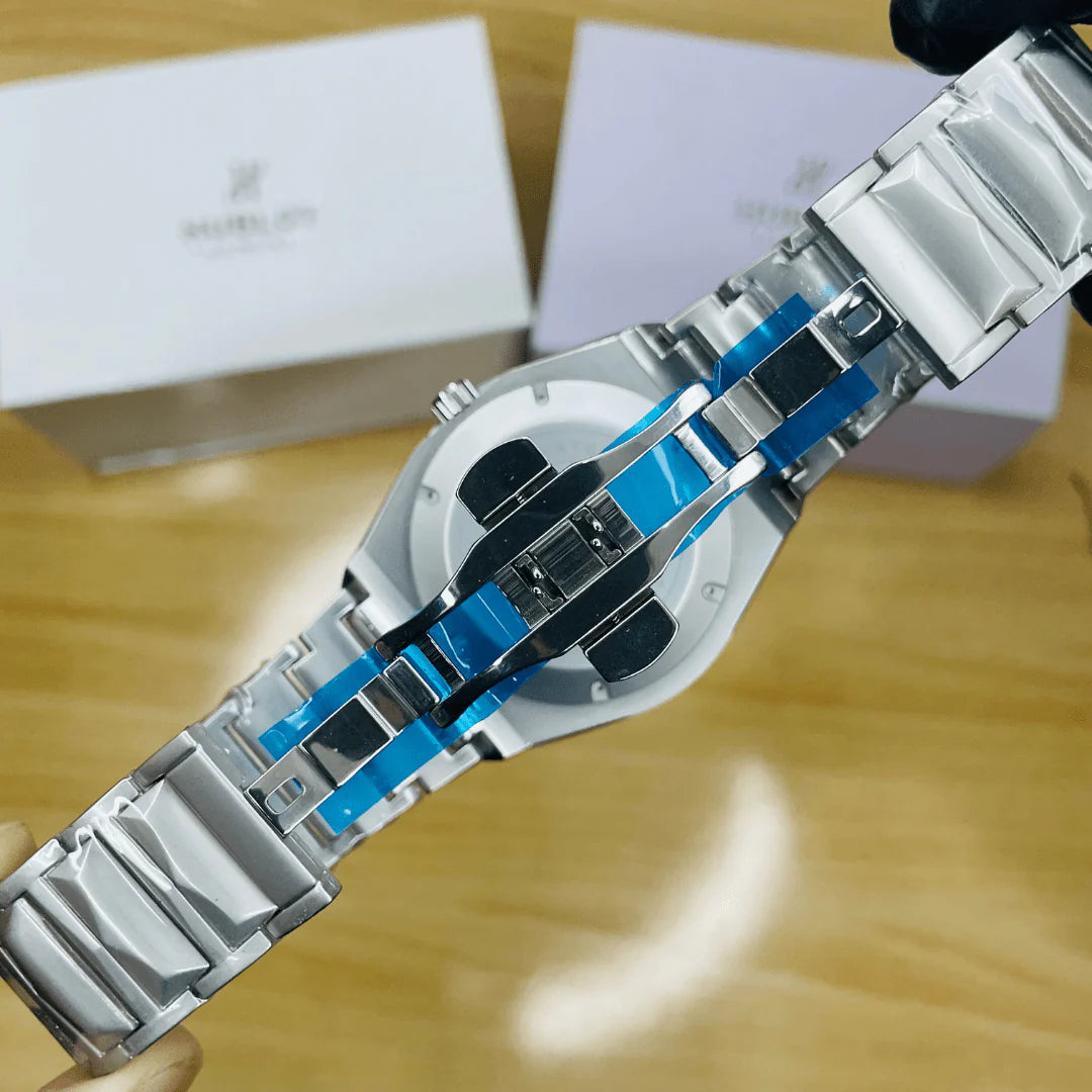 Hublot Style Stainless Steel Luxury Watch – Premium Metal Bracelet