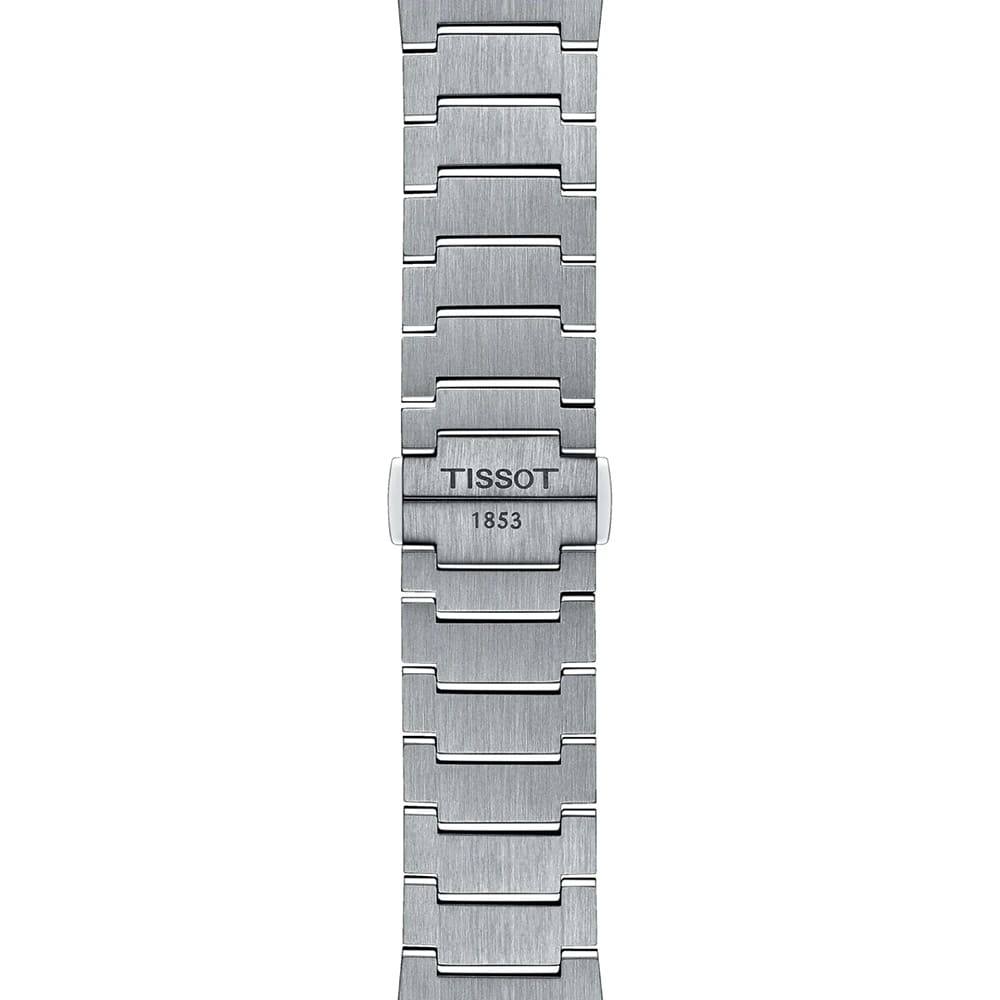 Tissot Style Men’s Luxury Watch – Silver Chain with Sky Blue Dial